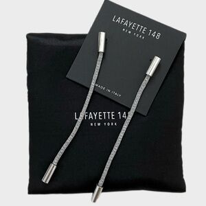 Lafayette 148 linear rope earrings